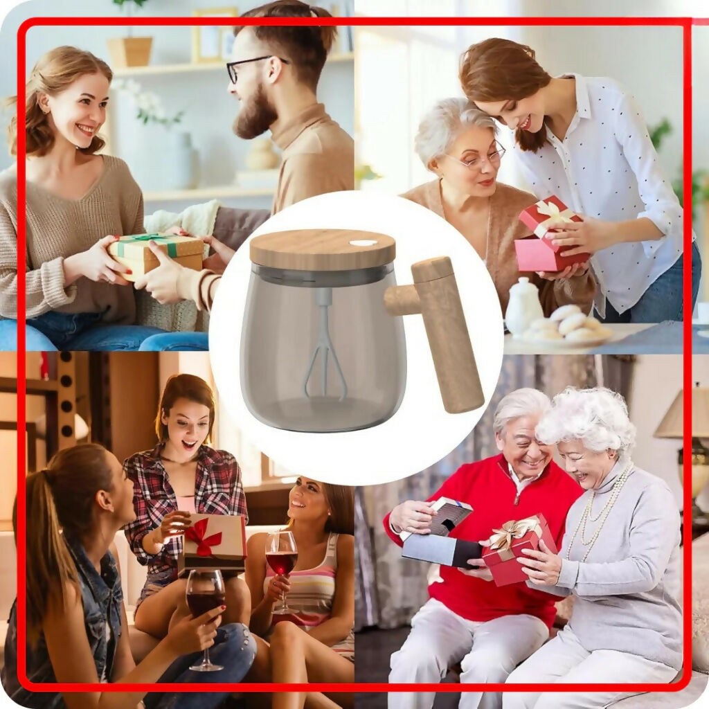 Self Stirring Coffee Mug, Battery Operated, for Home, Office & Travel