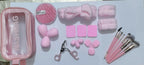 Multipurpose Travel Makeup Kit with Brushes, Beauty Blenders and Accessories Set