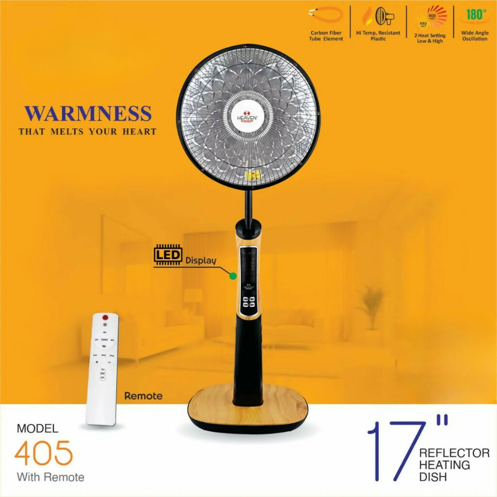 Electric Heater Sun Halogen Stand Heater, 100W to 1000W with Remote Control