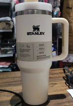 Stanley 40 Oz | (1200ML) Stainless Steel Vacuum Insulated Tumbler With Straw Leak Proof Quencher Cup For Hot And Cold Beverages - With Box | Black