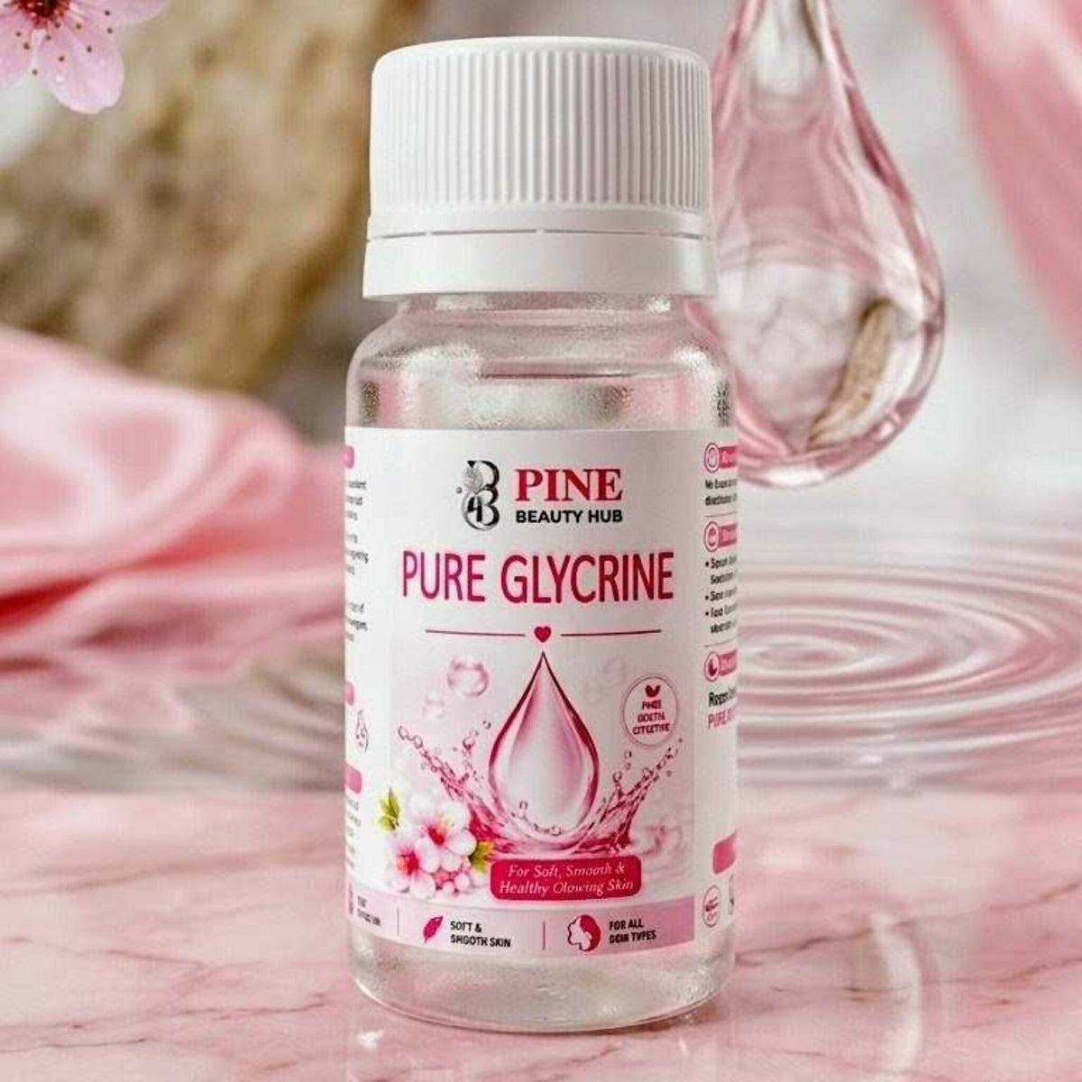 Pure Vegetable Glycerin for Face Skin & Hair – Intense Hydration & DIY Serum Base (40ml)