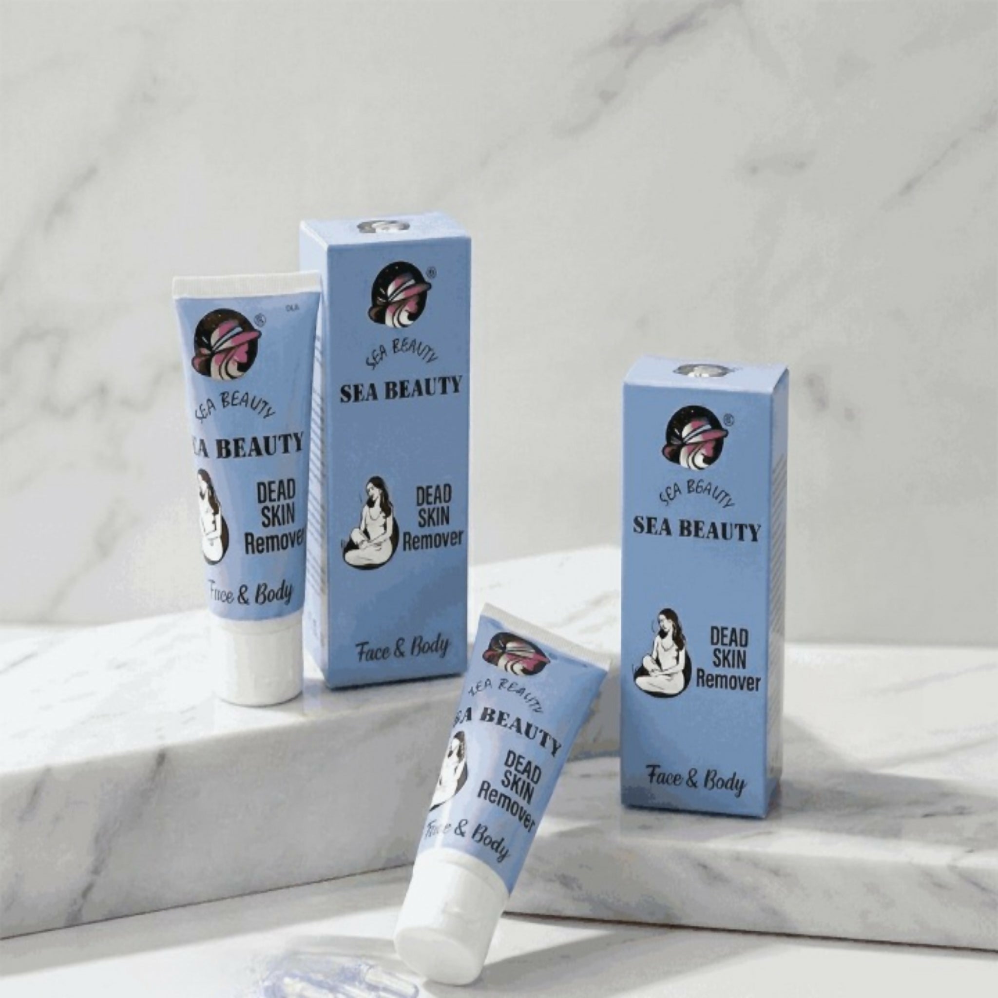 Sea Beauty Dead Skin Remover for Face & Body | Exfoliating Peeling Gel