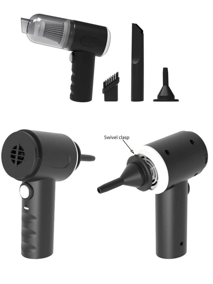 3-in-1 Portable Wireless Vacuum Cleaner AS 228 – Handheld, Powerful Suction for Car, Home, Office & Everyday Quick Cleaning