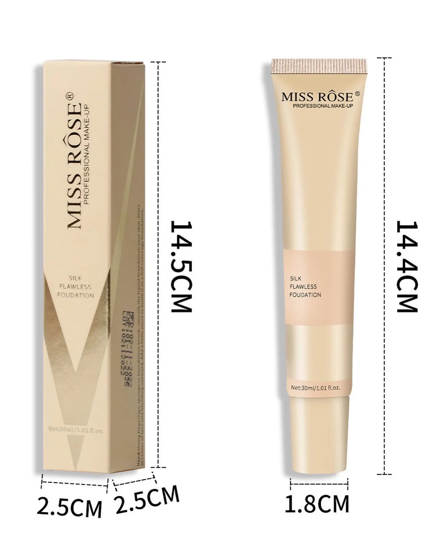 Miss Rose Silk Flawless Foundation (fair)