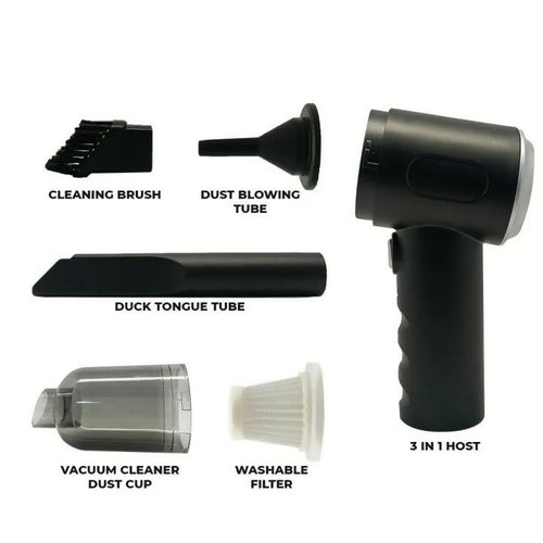 3-in-1 Portable Wireless Vacuum Cleaner AS 228 – Handheld, Powerful Suction for Car, Home, Office & Everyday Quick Cleaning