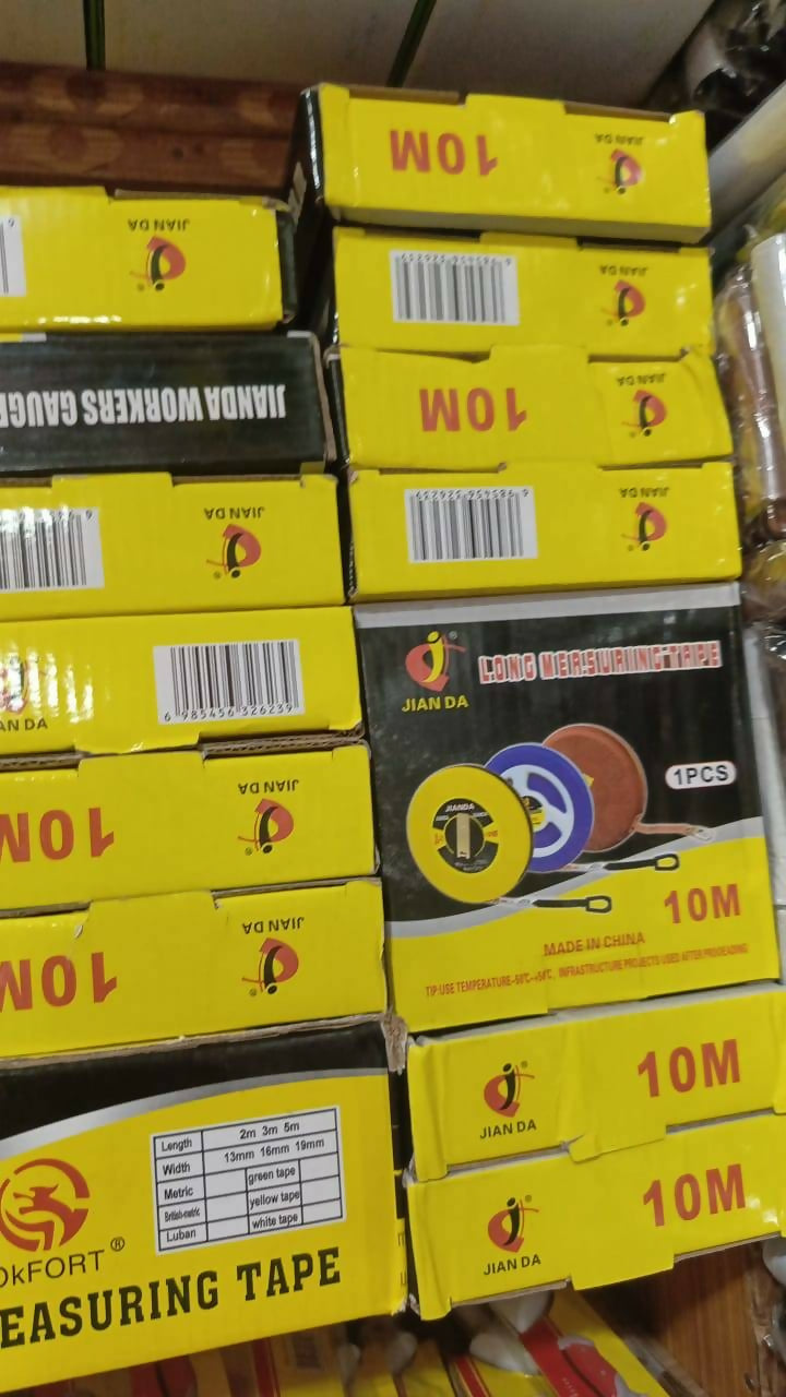 10M Double‑Side Metric Fiberglass Measuring Tape Reel