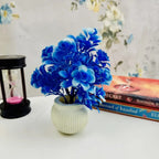 Mini Artificial Plants Decorative Tabletop Greenery - Pack of 4