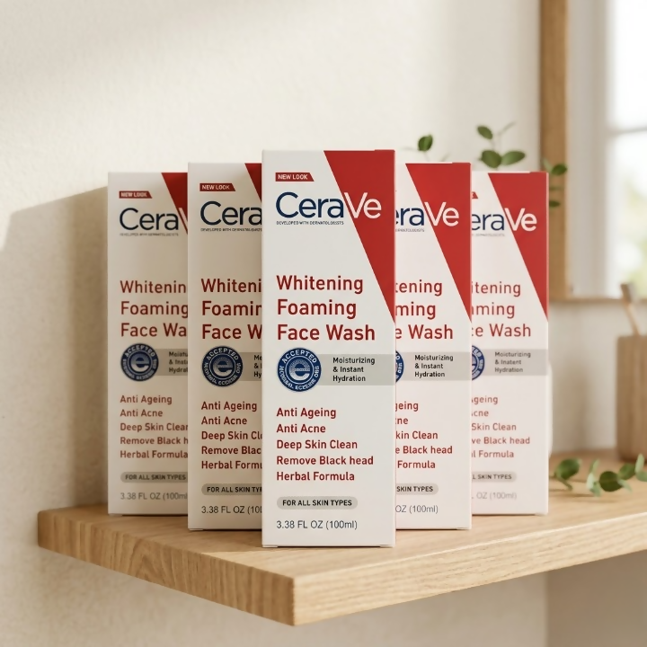 Cerave Whitening Foaming Face Wash 100ml Anti Ageing Anti Acne Deep Skin Clean