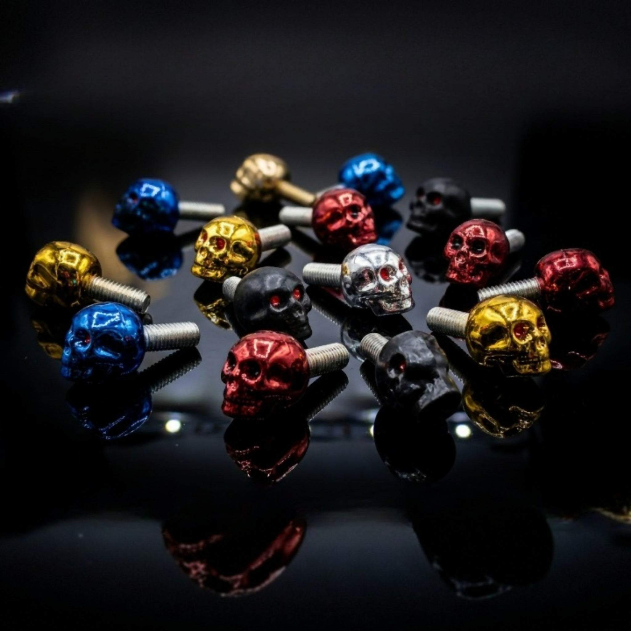 Skull Bolt Decorative Fastener – Metal Khopri Design Dumchi Bolt | Pack of 1