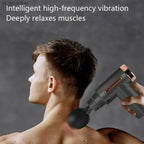 Professional Smart Percussion Massage Gun – Deep Tissue Muscle Massager with 4 Interchangeable Heads