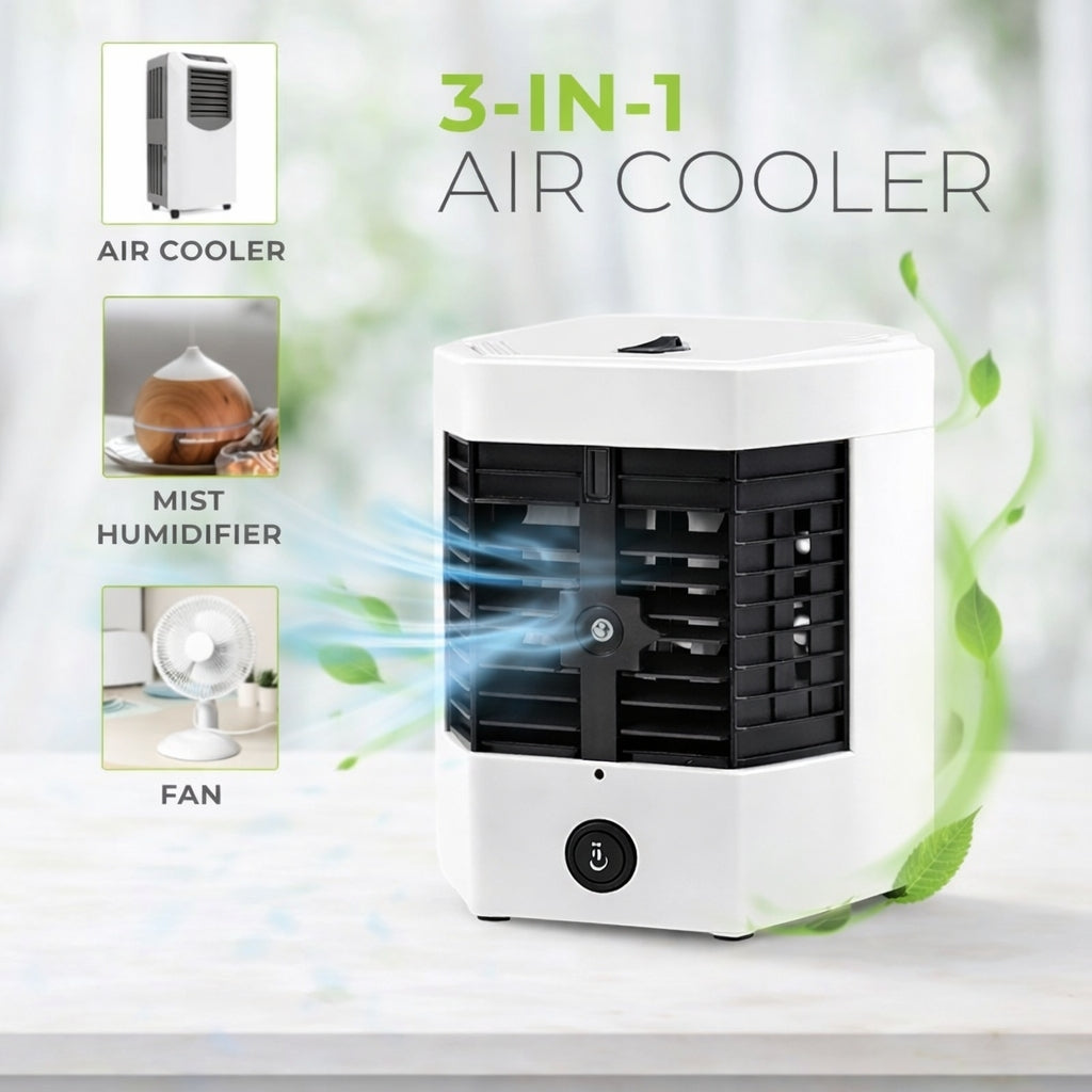 Air Cooler Fan, Portable Evaporative with Humidifier and Air Filter