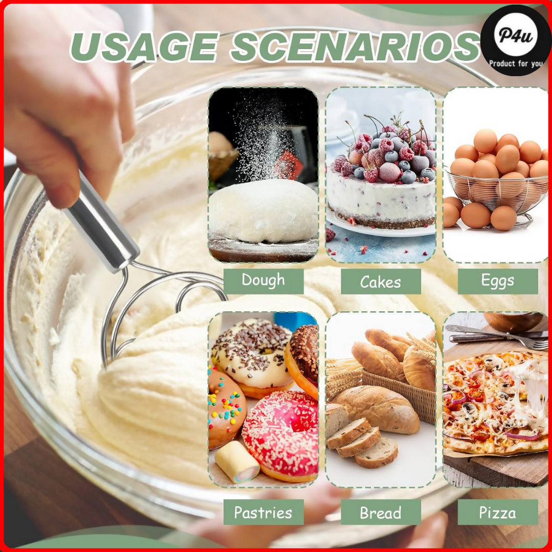 Large hand dough mixer stick