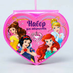 52 Pcs Heart Shape Colour Kit for Kids – Crayons, Markers & Art Accessories