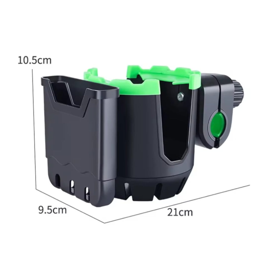Anti Shake Bike Handlebar Mobile Holder with Bottle Mount