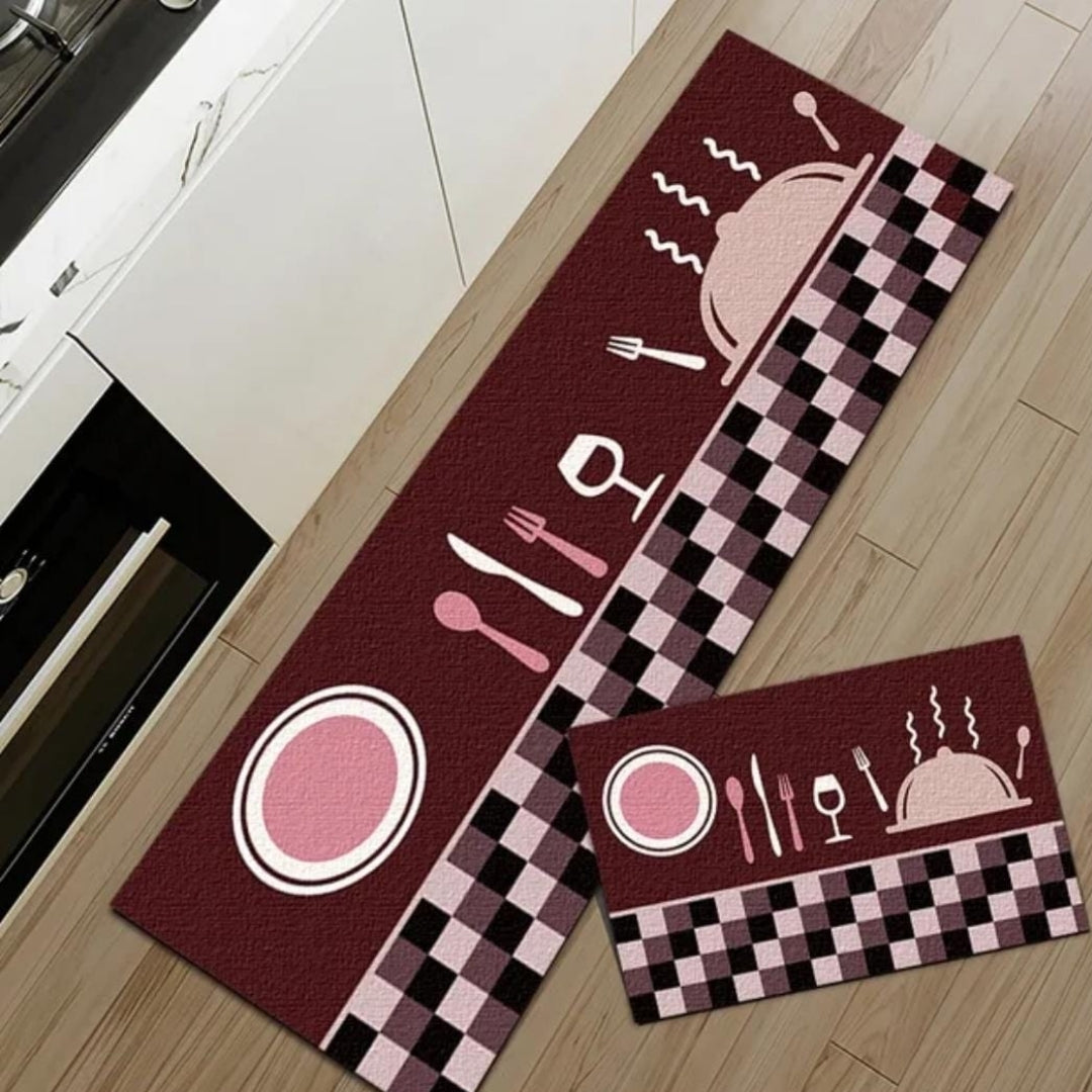 Anti Slip Floor Mats, Moisture Absorbent Door and Kitchen - Pack of 2