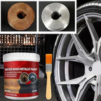 Anti Rust Metallic Paint, with Brush Water Based Coating - 300gm