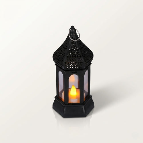 Antique Black Candle Lamp, Atmosphere Decoration Creative, Portable Night Light