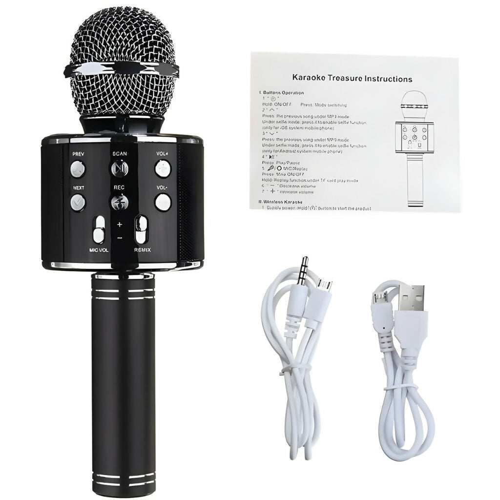 Bluetooth Karaoke Microphone & Wireless Speaker, for Parties