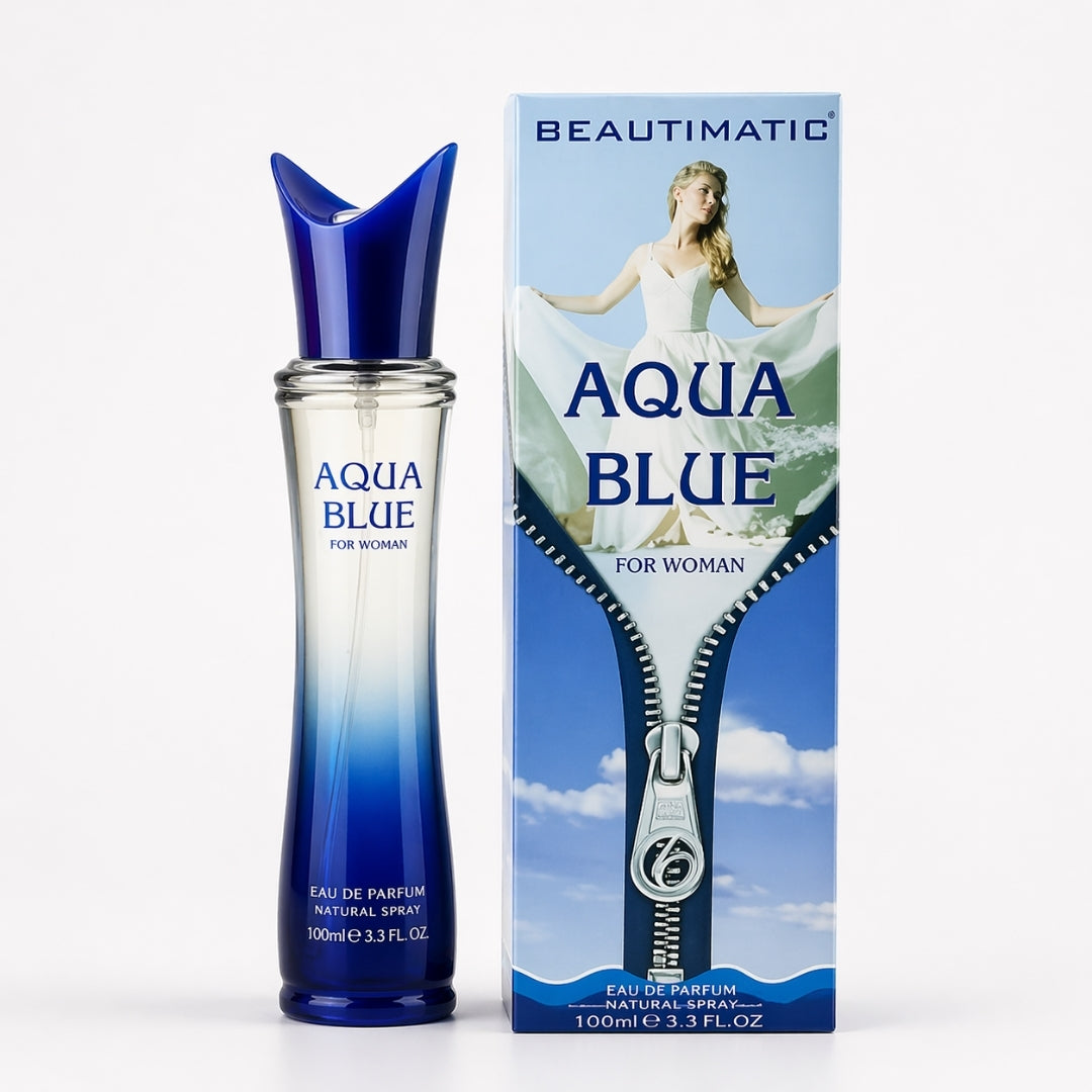 Fresh Aqua Blue women's perfume 50ml with clean modern bottle design