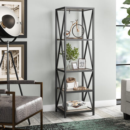 Bookcase Storage Living Room Organizer Rack