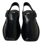 Chappal, Charsaddah Simple Black & Classic Artisan Craftsmanship, for Men