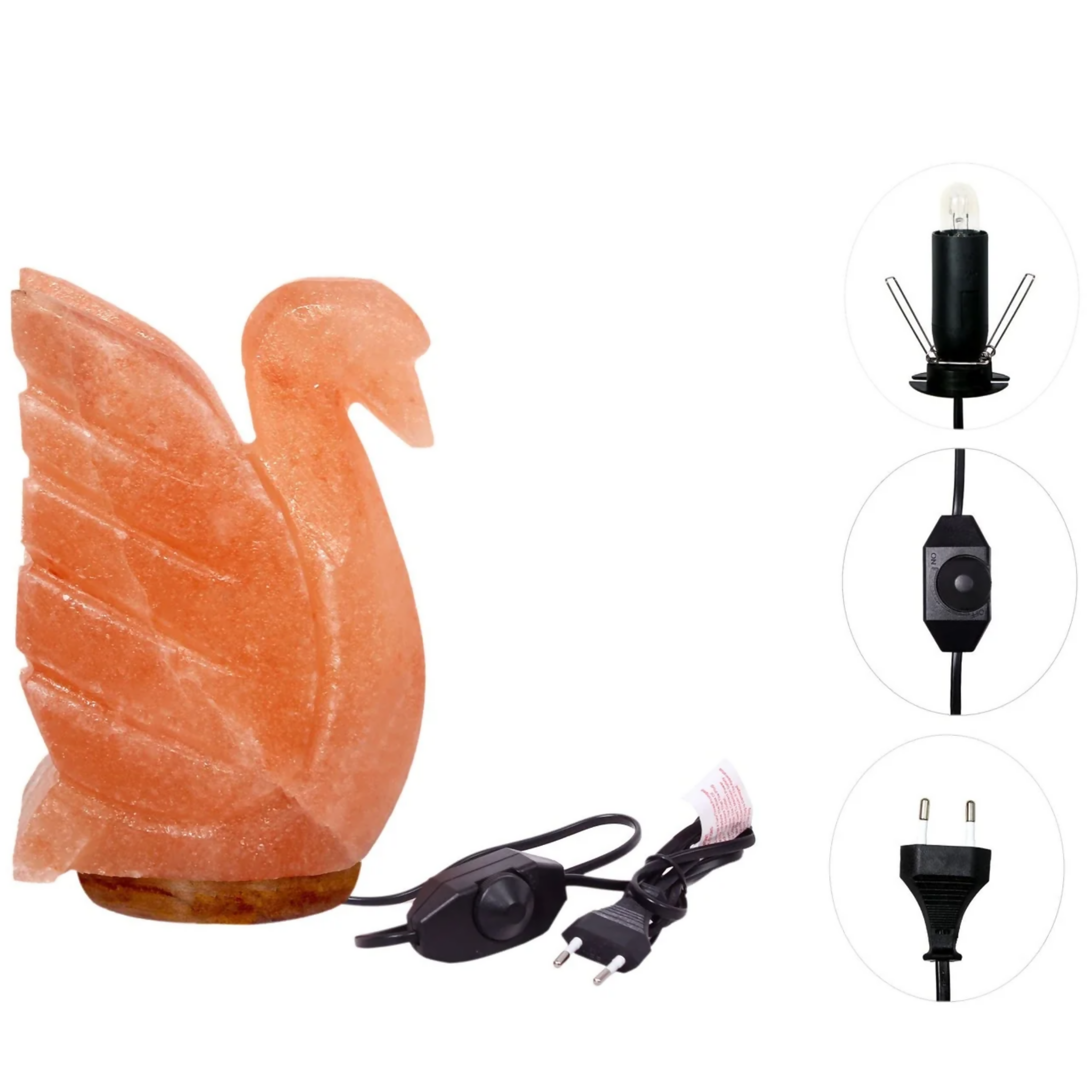 Serene Swan Himalayan Pink Salt Lamp