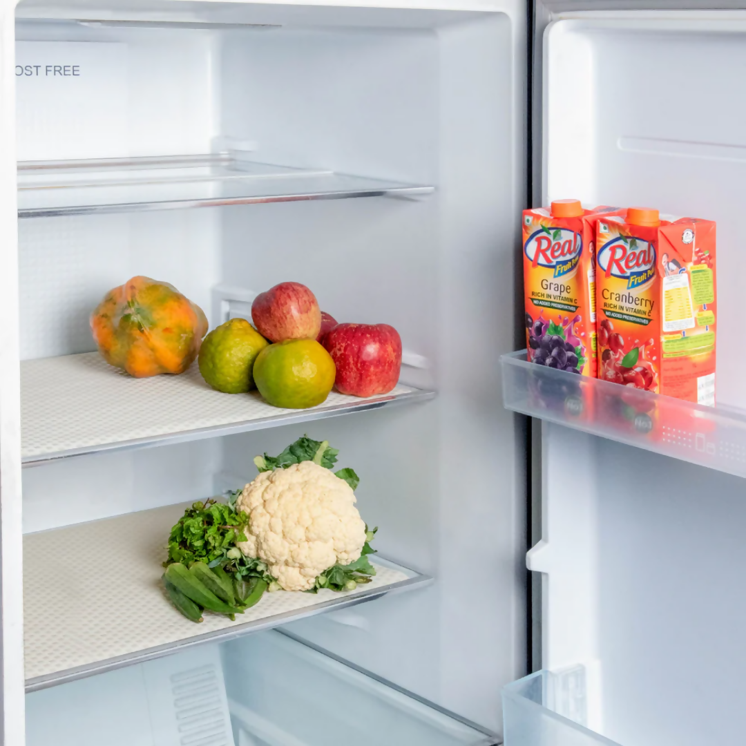 PVC Refrigerator Shelf Liner (45x150cm) – Plain Check Anti-Slip Fridge Drawer Mat
