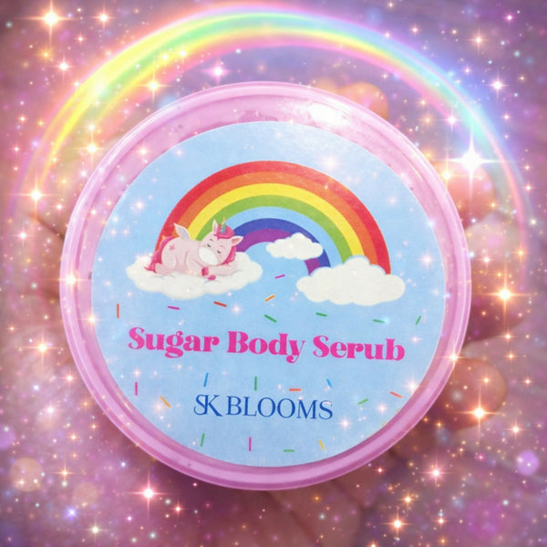 SK BLOOMS Natural Sugar Body Scrub | Gentle Exfoliating & Moisturizing Body Polish for Smooth Skin