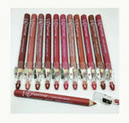 Set of 12/6 Pcs Matte Nude Colors Lip Liners Pigmented Lip Pencils