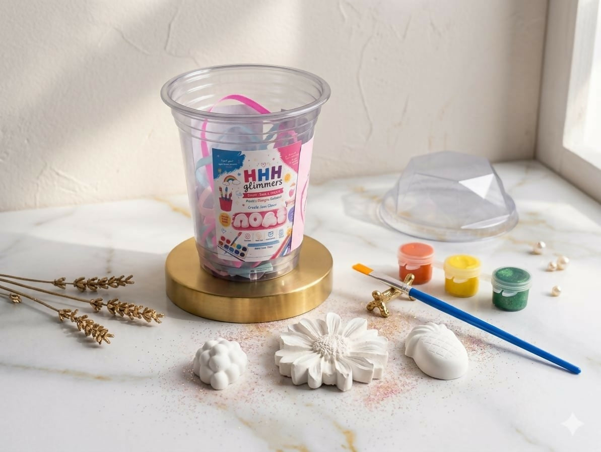 DIY Paint Kit For Kids Creative Play And Party Favors With Unpainted Plaster Figures Daisy Grapes Pineappl
