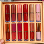 12-in-1 Lip Gloss Set, Smooth, Non-Sticky & Long-Lasting Shine, for Makeup Lovers