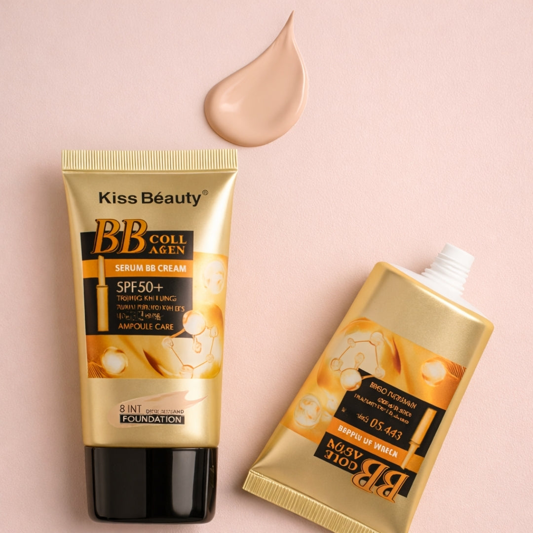 BB Collagen Foundation Multi Benefit Makeup Base Hydrating Long Wear
