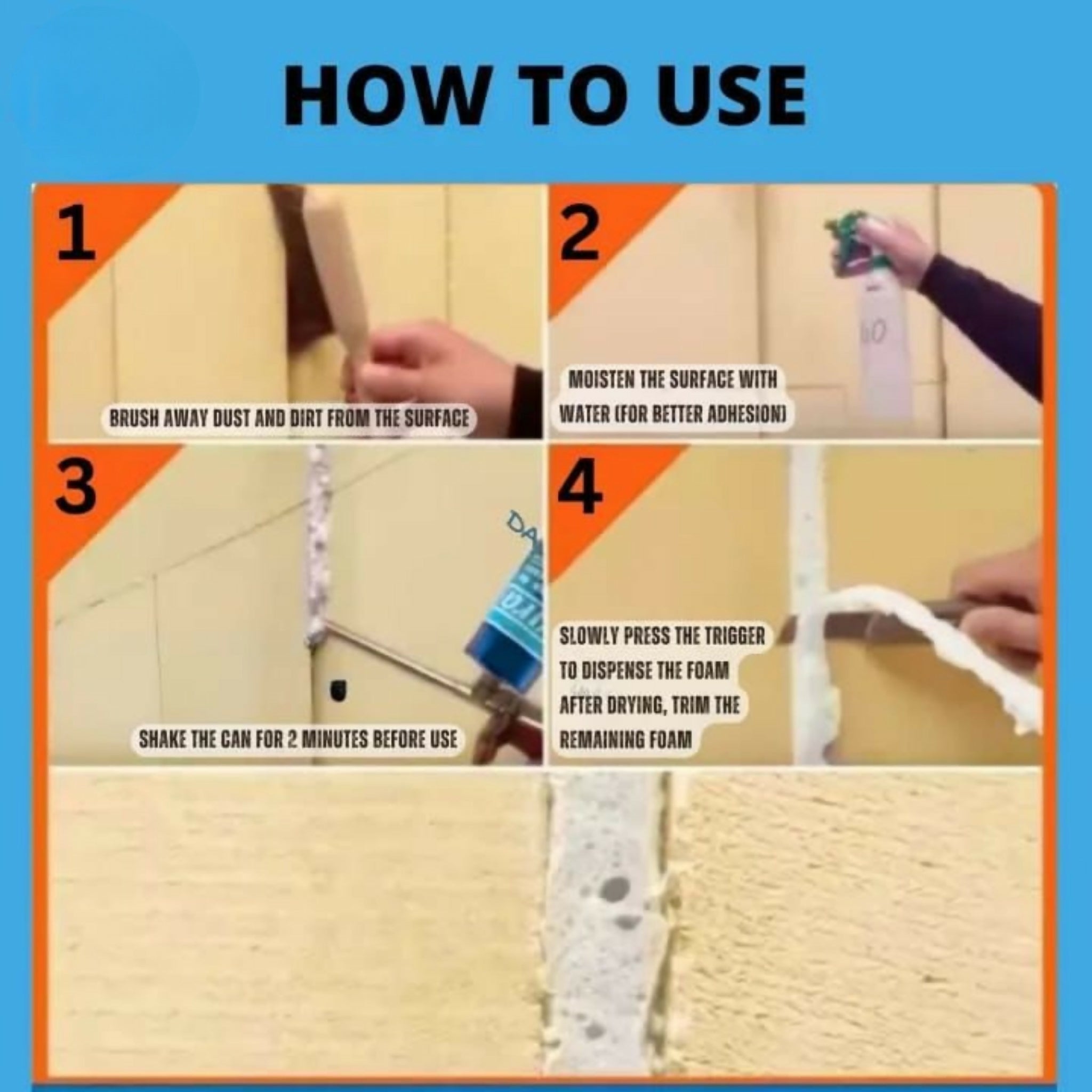 PU Foam Sealant 750ml – Expanding Insulating & Leak-Proof Crack Filler | THREE GUYS