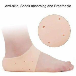 Silicone Gel Heel Pad Socks | Pain Relief & Anti‑Crack | 1 Pair Heel Guards & Protectors for Men & Women