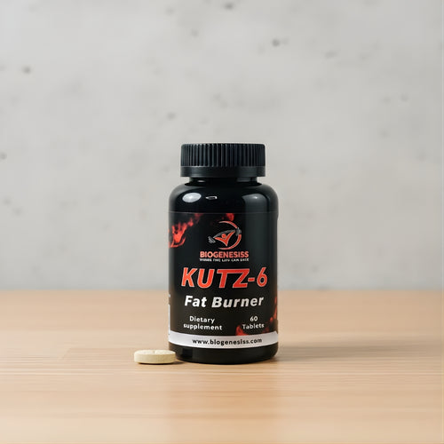 BIOGENESISS KUTZ-6 Fat Burner, Thermogenic Energy Tablets 60 Count
