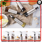 Olive Oil & Vinegar Glass Dispenser – 300ml Leak-Proof Kitchen Bottle with Dropper