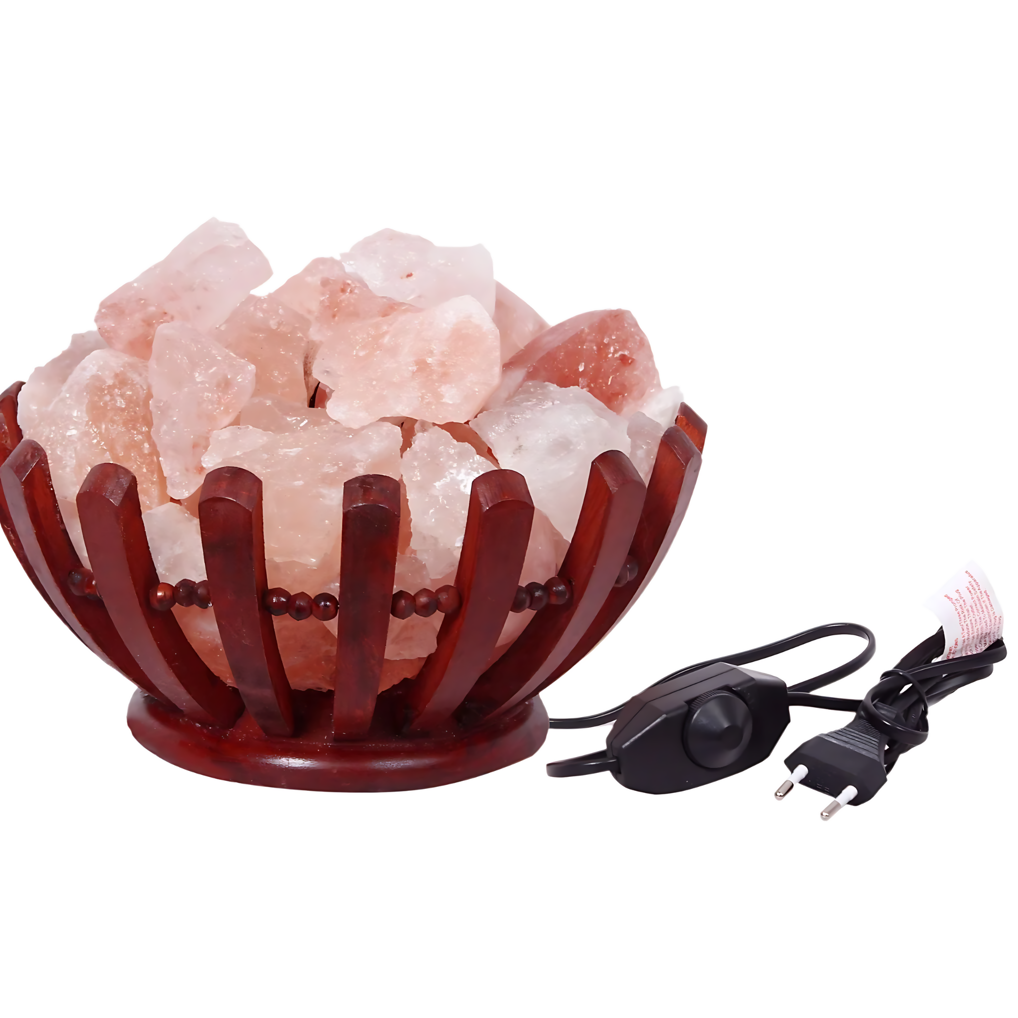 Pink Crystal Basket Lamp