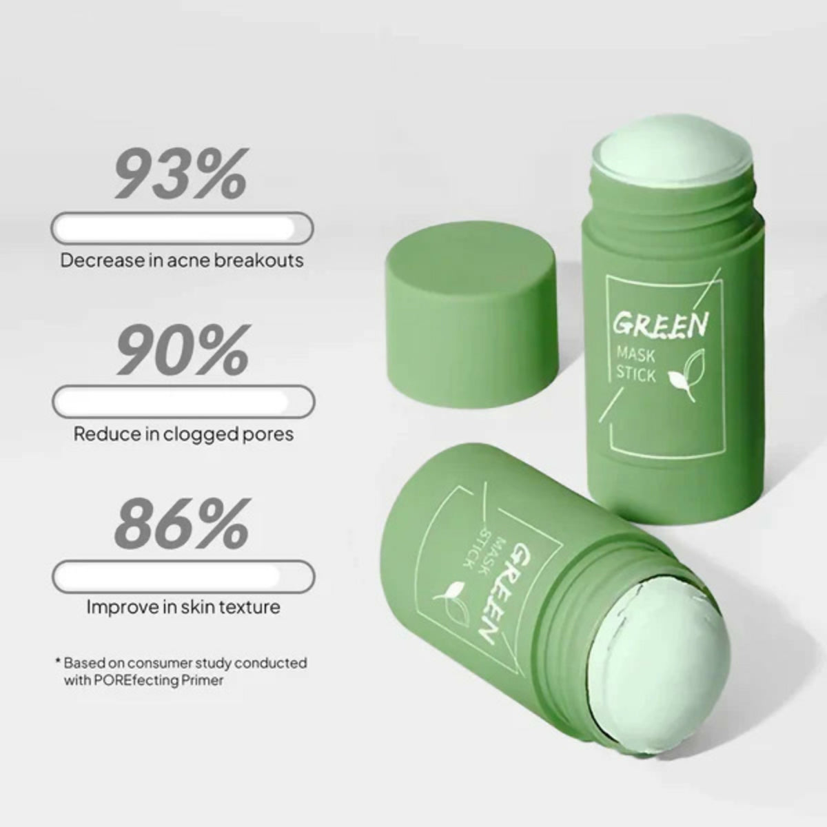 Magic Green Tea Stick Mask – Oil Control & Deep Cleansing Clay Mask for Blackheads and Pores