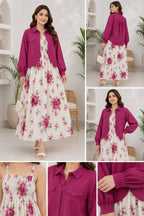 Flower printed koti Maxi Turkish style Smokey Maxi