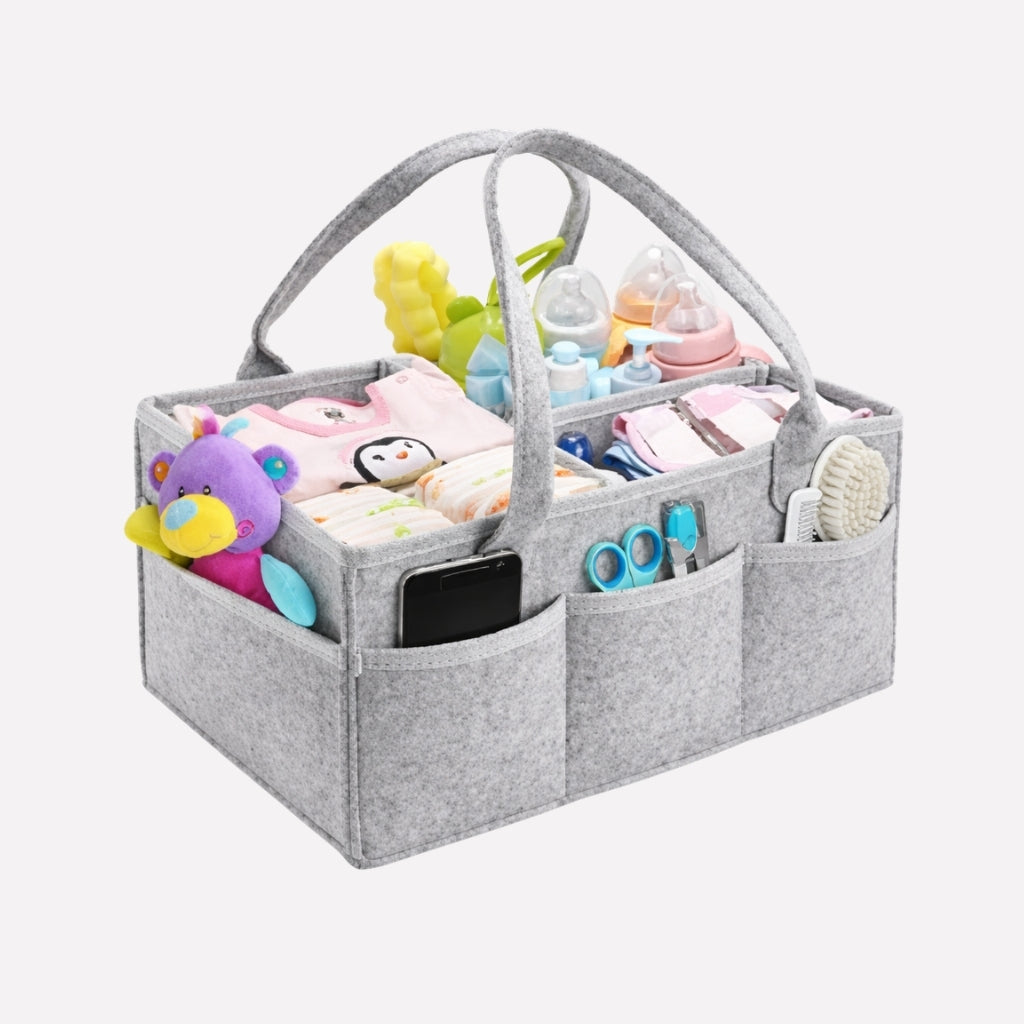 Baby Diaper Caddy Organizer with Handles