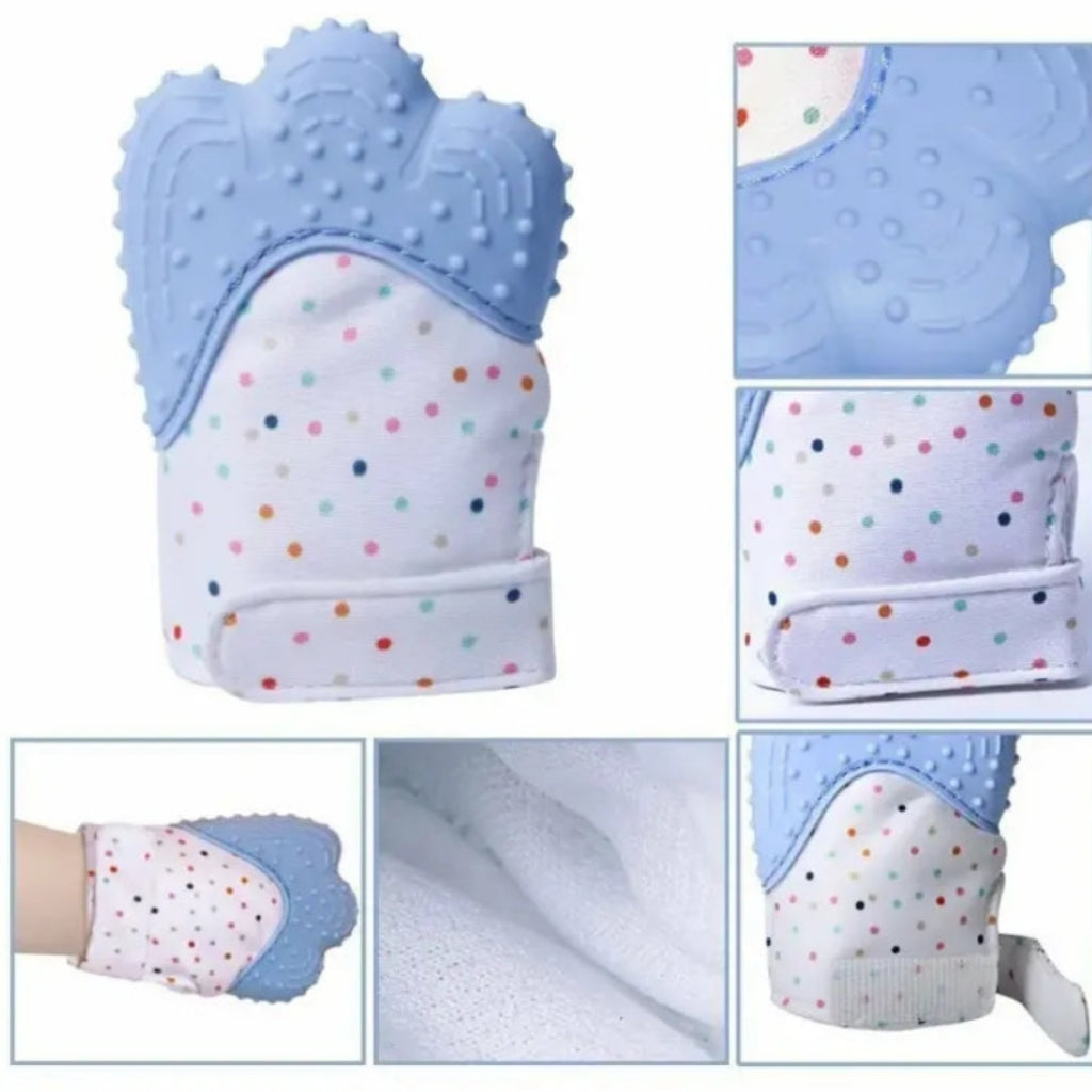 Baby Silicone Teething Mitten Sensory Teether Toy
