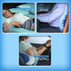 Breathable Mesh Lumbar Support Cushion for Office and Driving