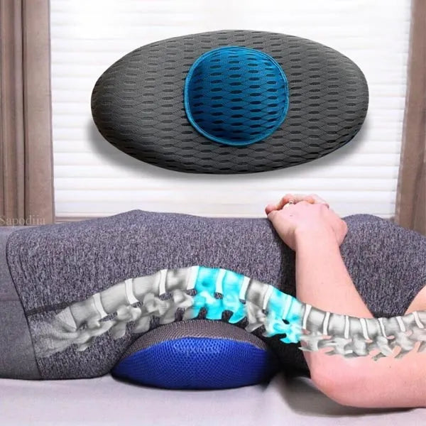 Breathable Mesh Lumbar Support Cushion for Office and Driving