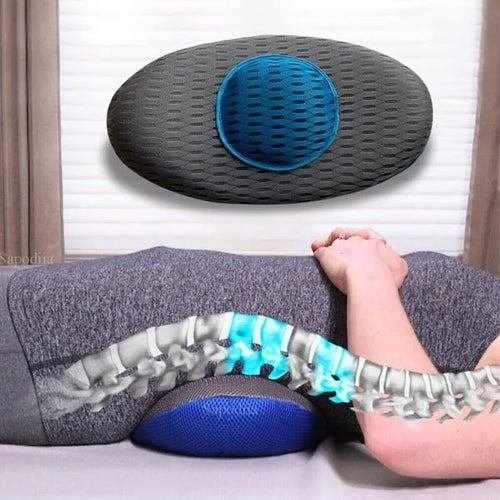 Breathable Mesh Lumbar Support Cushion for Office and Driving