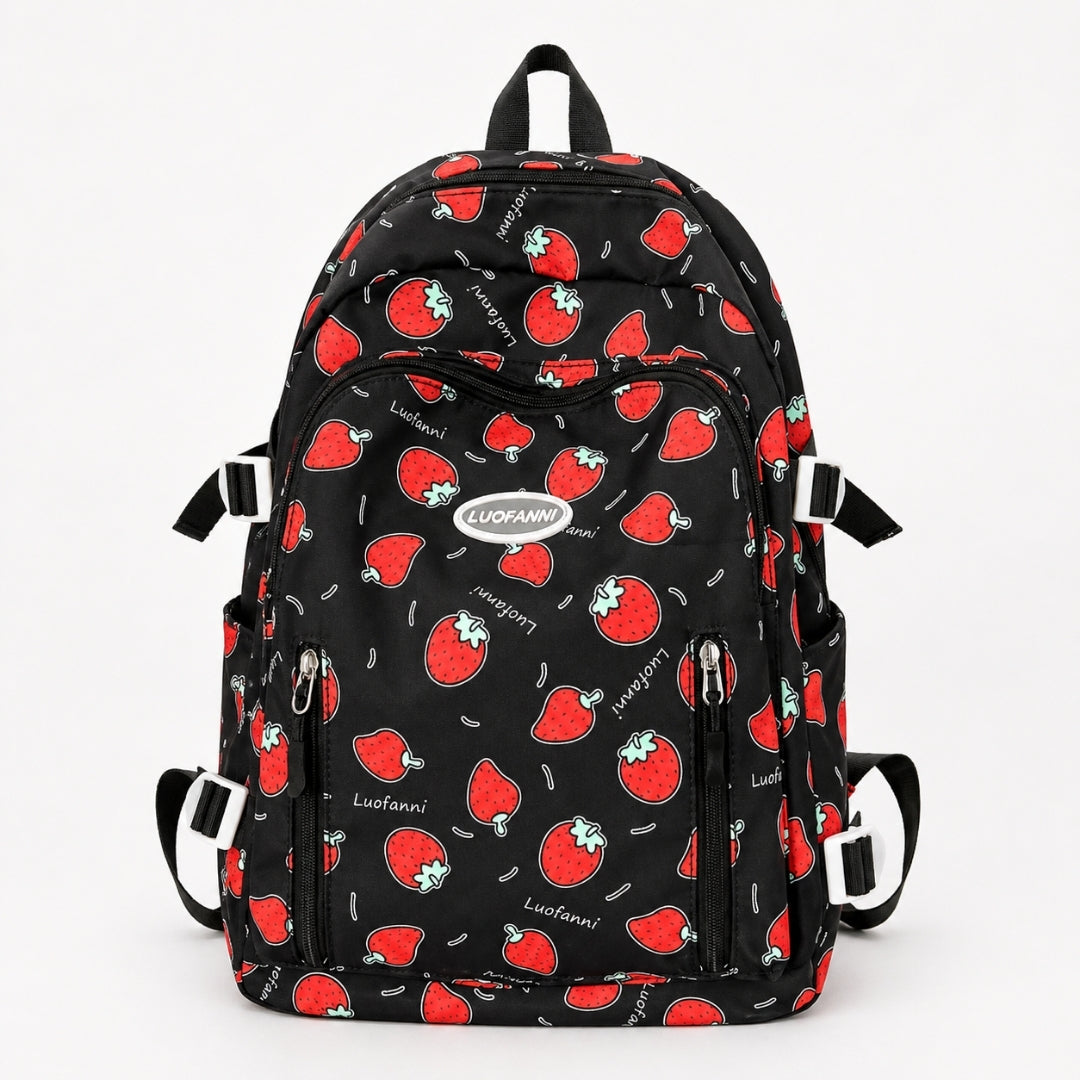 Backpack, Korean Stylish, Black, School College for Girls