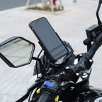Bike Mobile Holder with Charger Aluminium Body Secure Mount USB Charging