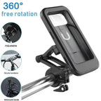 Bike Handlebar Waterproof Case Phone Holder,  Full Touch Screen Mount