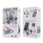 Bike Handlebar Waterproof Case Phone Holder,  Full Touch Screen Mount
