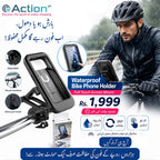 Bike Handlebar Waterproof Case Phone Holder,  Full Touch Screen Mount