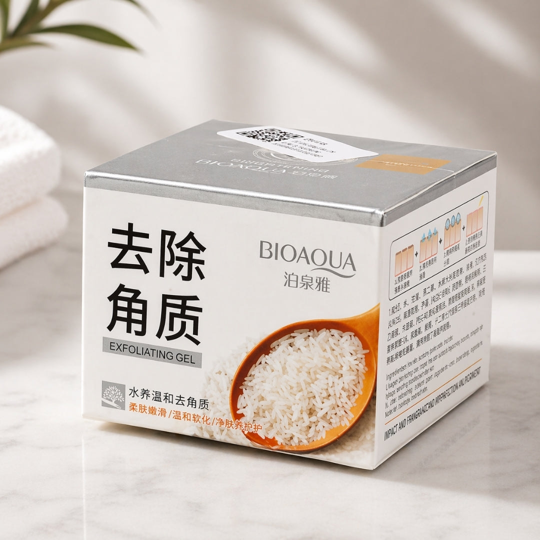Bioaqua Rice Face Scrub Gel, Smooth and Refresh Skin Care - 140g